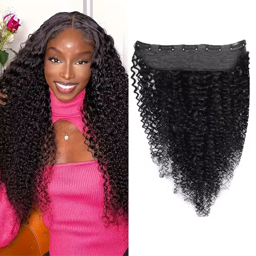 1 stuks clips in één stuk haar - Seamless Clip In Hair Extensions Human Hair recensie en prijs