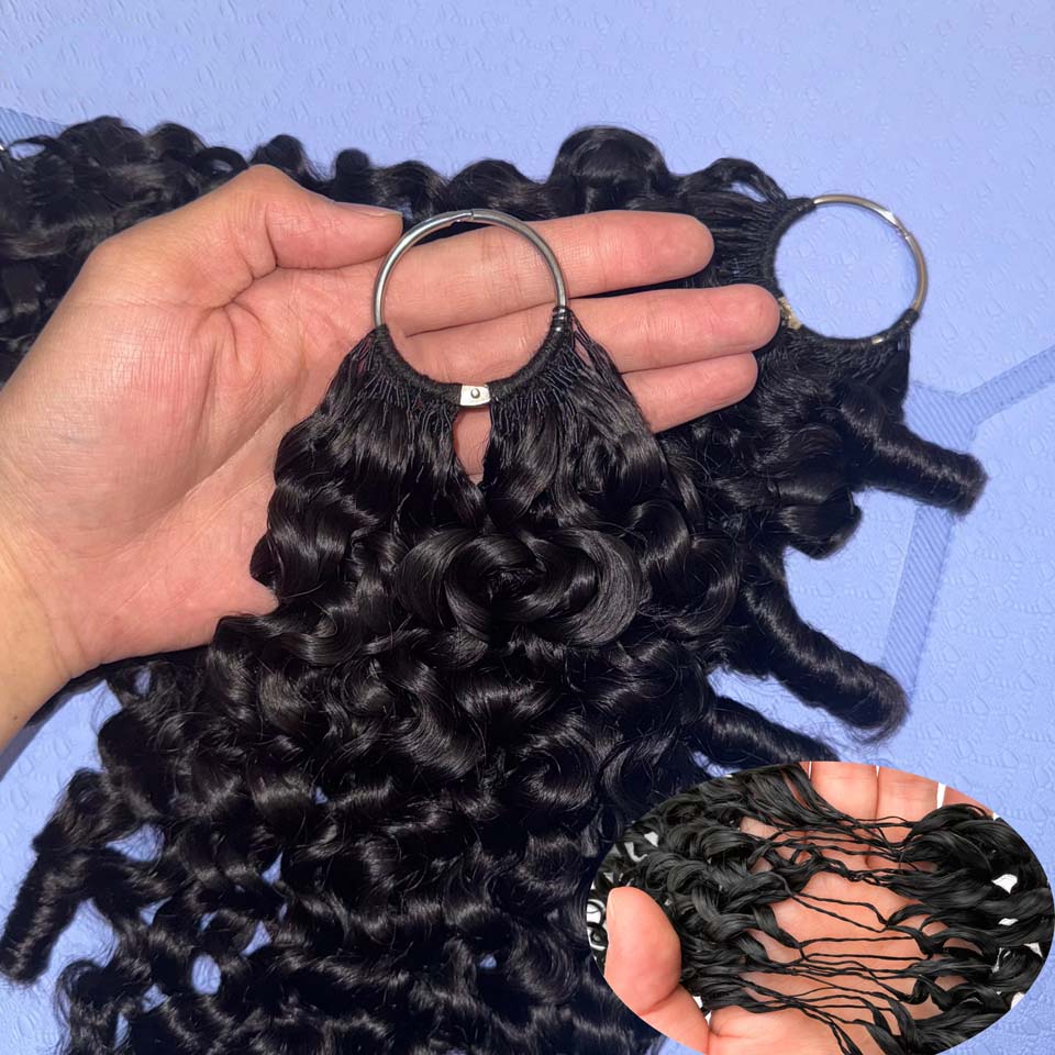 12A Birmees krullend haar, geh - Invisible Tape In Extensions Real Hair recensie en prijs