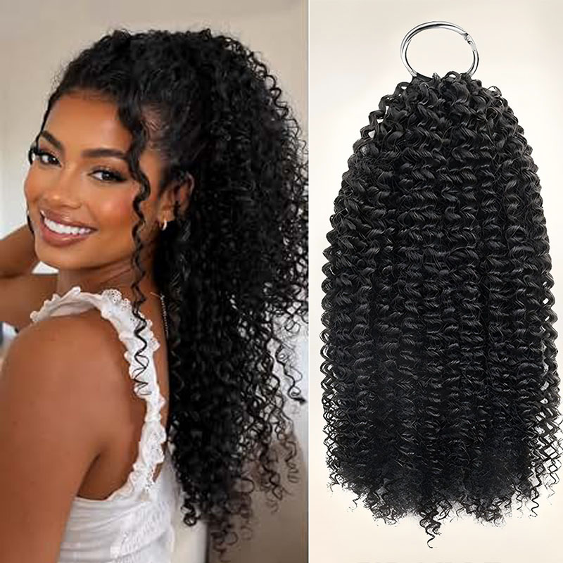 Jerry Curly, natuurlijk zwart, - Hair Bundles recensie en prijs