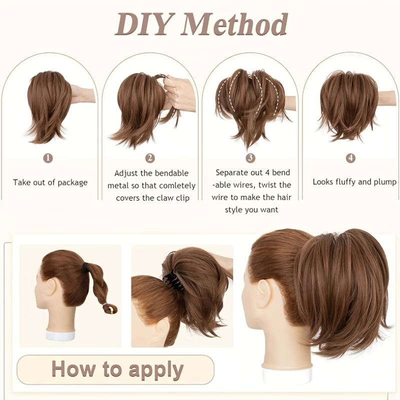 Synthetische klauwclip paarden - Claw Clip Messy Bun Hair Piece recensie en prijs