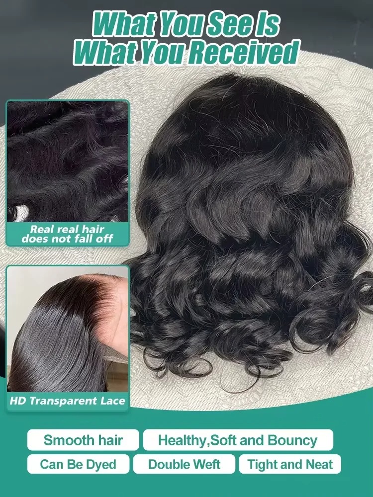 Body Wave Bobpruik van Echt Ha - Glueless Wear And Go Human Hair Wig recensie en prijs