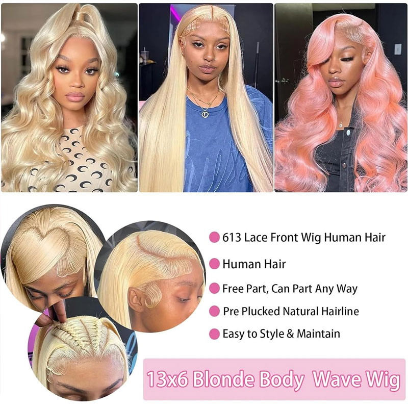 613 HD kantpruik 13x6 body wav - 613 Blonde Body Wave Lace Front Wig recensie en prijs