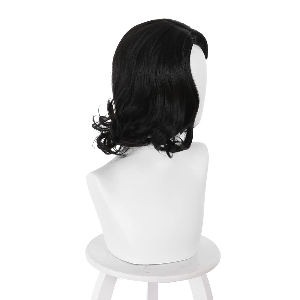 Zwarte korte bob golvende midd - Synthetic Braided Wigs For Black Women recensie en prijs
